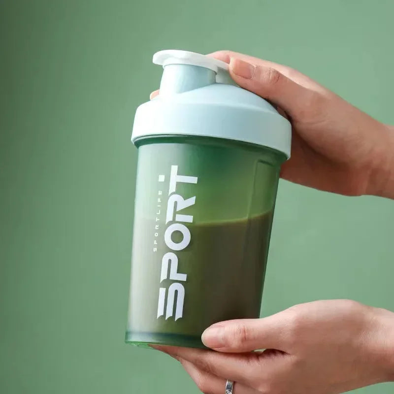 500ML 3-Layer Sports Water Protein Powder Shaker Bottle Outdoor Travel Portable Leakproof Drinkware Plastic Drink BPA Free